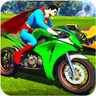Superheroes Bike Stunt Racing Games icône