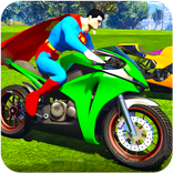 ”Superheroes Bike Stunt Racing Games