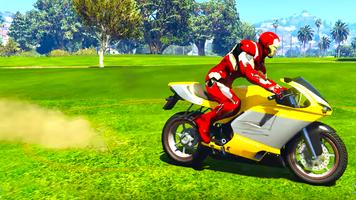 Superheroes Bike Stunt Racing Games capture d'écran 3