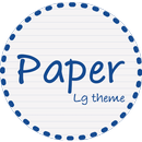 [UX6] Paper Blue Theme LG G5 V APK