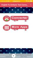 English To  Amharic Text Converter - Type  Amharic Affiche