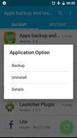 Apps backup and restore Cartaz