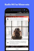 Radio Fm Minessota 96 online Rock music app USA تصوير الشاشة 2