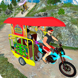Cuesta arriba Chingchi del carrito: Tuk Tuk montañ icono