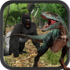 Icona Gorilla vs Dinosauro Avventura