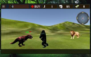 3 Schermata Gorilla vs Dinosauro Avventura