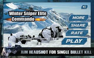Winter Sniper Elite Commando Affiche