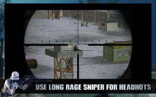 Winter Sniper Elite Commando 스크린샷 2