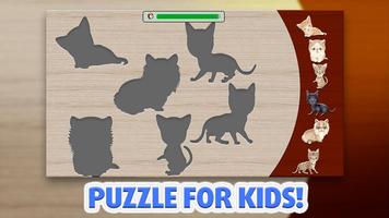 Puzzle for kids - Cats पोस्टर