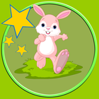 Icona rabbits and games for kids