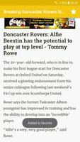 Breaking Doncaster Rovers News screenshot 2