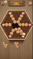 Wooden Hexagon Plakat
