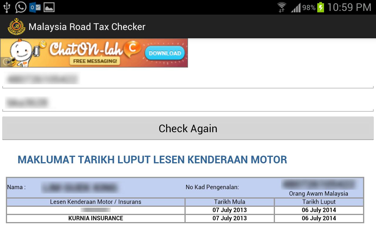 Malaysia Road Tax Checker for Android - APK Download