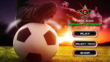 Flick Soccer Crazy shoots: Football Superstar Kick captura de pantalla 1