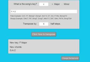 Chord Transposer ♪ - Music Key chord changer capture d'écran 3