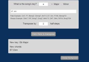 Chord Transposer ♪ - Music Key chord changer capture d'écran 1
