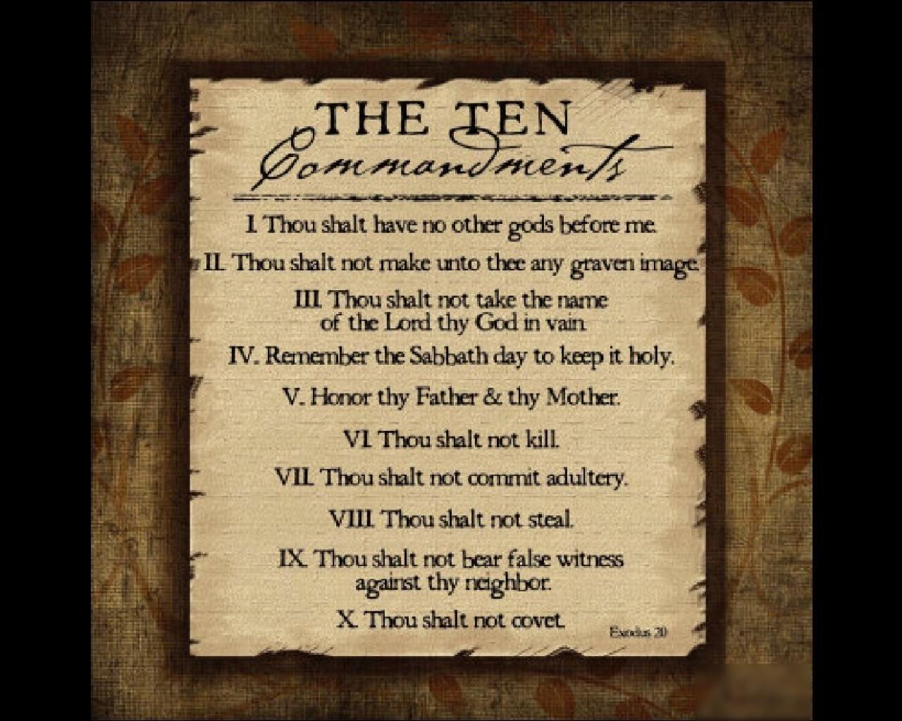 Ten Commandments Wallpapers capture d'écran 3.