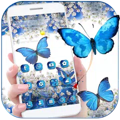 download Fiore farfalla tema sfondo Flower Butterfly APK