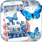 Blue Butterfly Dream Theme Wallpaper আইকন