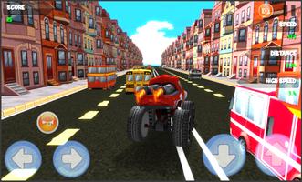 Poster McQueen Lightning Racing Game