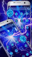 Neon Lightning Blue Laser Theme Screenshot 1