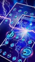 Neon Lightning Blue Laser Theme Screenshot 2