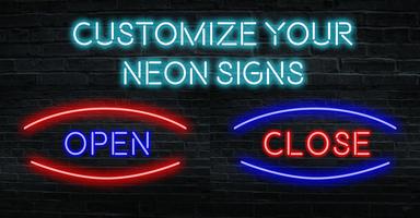 Tanda neon poster