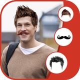 Man Hair Mustache Style icône