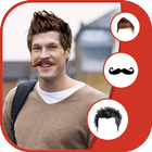 Man Hair Mustache Style icon