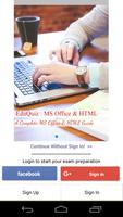 EduQuiz : MS Office and HTML الملصق