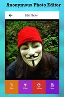 Anonymous Photo Editor Affiche