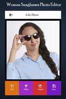 Woman Sunglasses Photo Editor Affiche