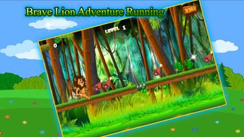 Brave Lion Adventures Running Poster