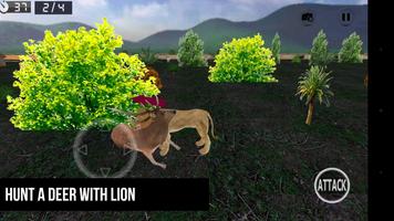 Real Lion Simulator 3D capture d'écran 2