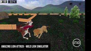 Real Lion Simulator 3D capture d'écran 3