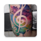 Music tattoos ikon
