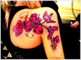 Orchids Tattoo Poster