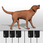 Dog Piano Keyboard ไอคอน