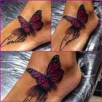Butterfly Tattoos पोस्टर