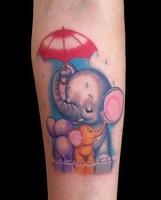 Baby Elephant Tattoos Affiche