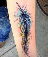 Feather Tattoos plakat