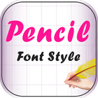 Pencil Font Style icône