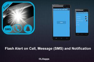 Flash On Call SMS Notification Affiche