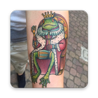 Lucky Frog Tattoo Zeichen