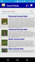 Sword Mod For MCPE! اسکرین شاٹ 1
