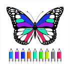 Coloring Book Of Butterfly icône