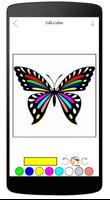 Poster Coloring Book Of Butterfly