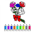 Coloring Book Of Flowers icône