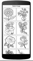 Coloring Book Of Flowers plakat