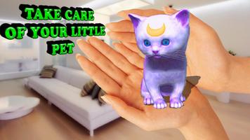 Virtual pet kitten camera 3D Affiche